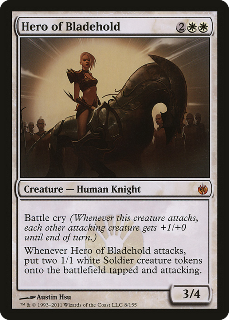 Hero of Bladehold (Mirrodin Besieged) (Oversized) [Oversize Cards] | Gate City Games LLC