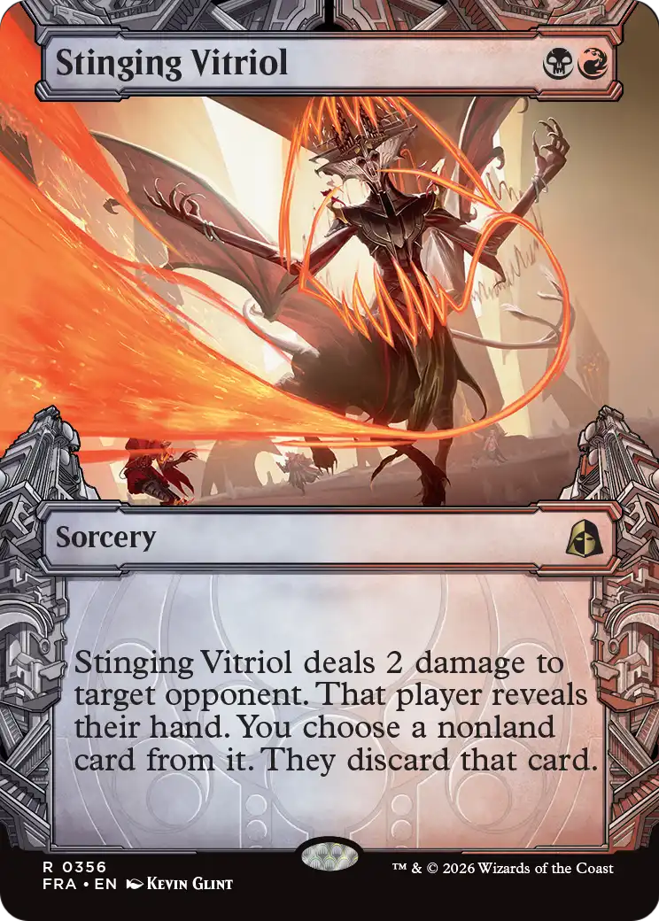 Stinging Vitriol (Showcase) [Reality Fracture] | Gate City Games LLC