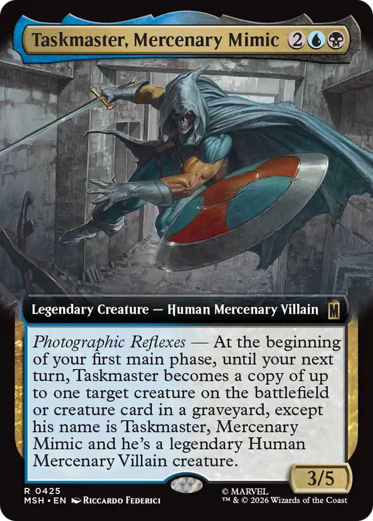 Taskmaster, Mercenary Mimic (Extended Art) [Marvel Super Heroes] | Gate City Games LLC
