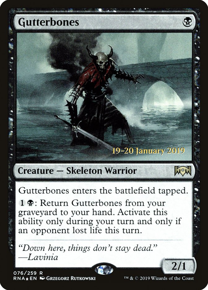 Gutterbones [Ravnica Allegiance Prerelease Promos] | Gate City Games LLC