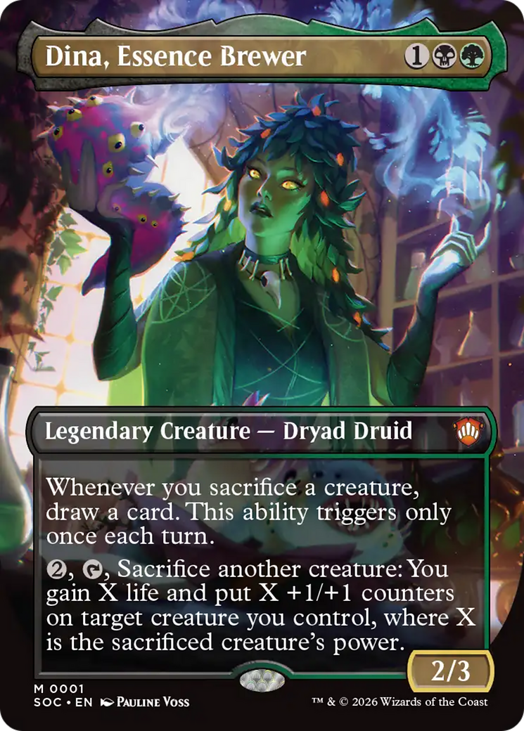 Dina, Essence Brewer (Borderless) [Secrets of Strixhaven Commander] | Gate City Games LLC