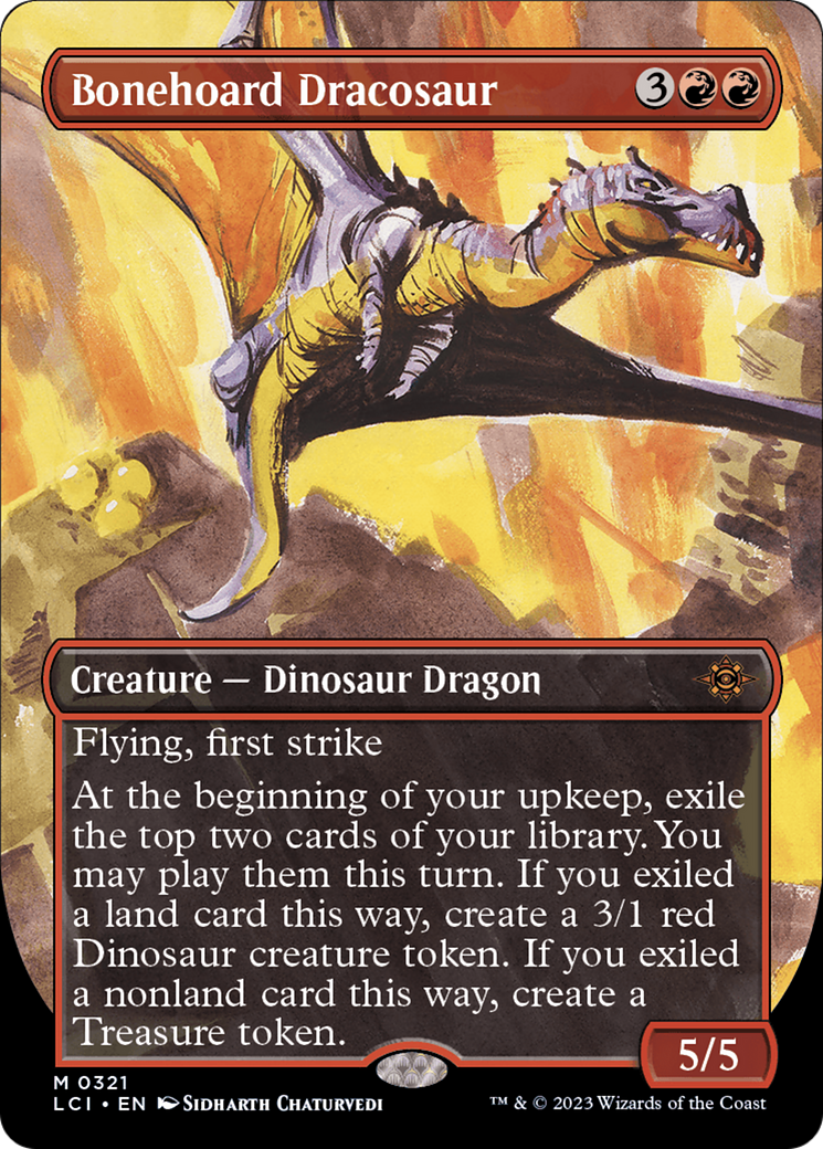 Bonehoard Dracosaur (Borderless) [The Lost Caverns of Ixalan] | Gate City Games LLC