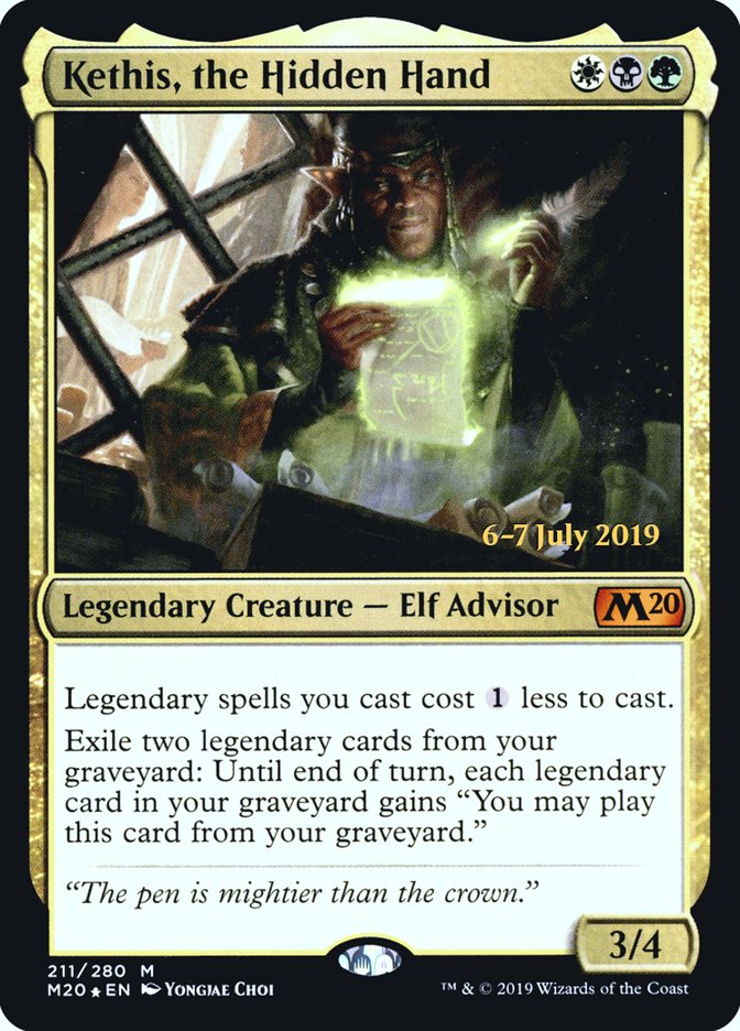 Kethis, the Hidden Hand [Core Set 2020 Prerelease Promos] | Gate City Games LLC