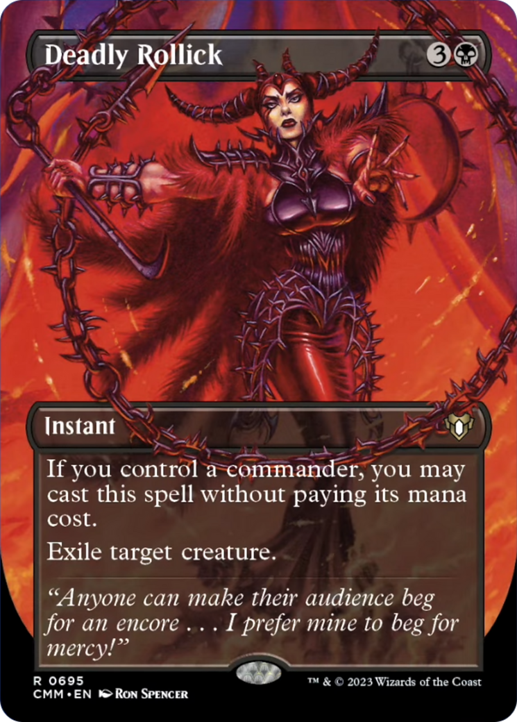 Deadly Rollick (Borderless Alternate Art) [Commander Masters] | Gate City Games LLC
