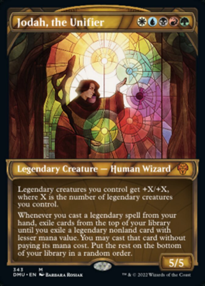 Jodah, the Unifier (Showcase Textured) [Dominaria United] | Gate City Games LLC