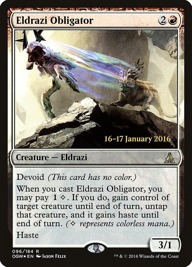 Eldrazi Obligator [Oath of the Gatewatch Prerelease Promos] | Gate City Games LLC