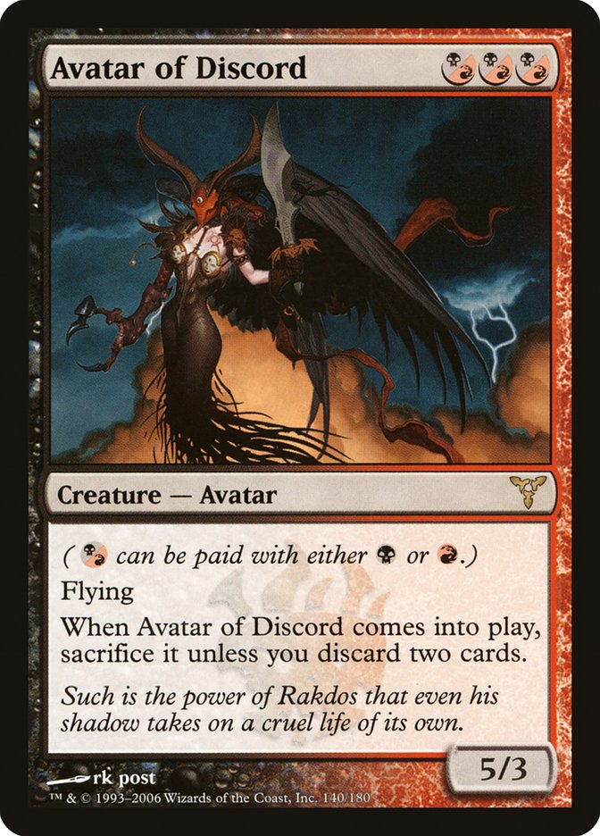 Avatar of Discord [Dissension] | Gate City Games LLC