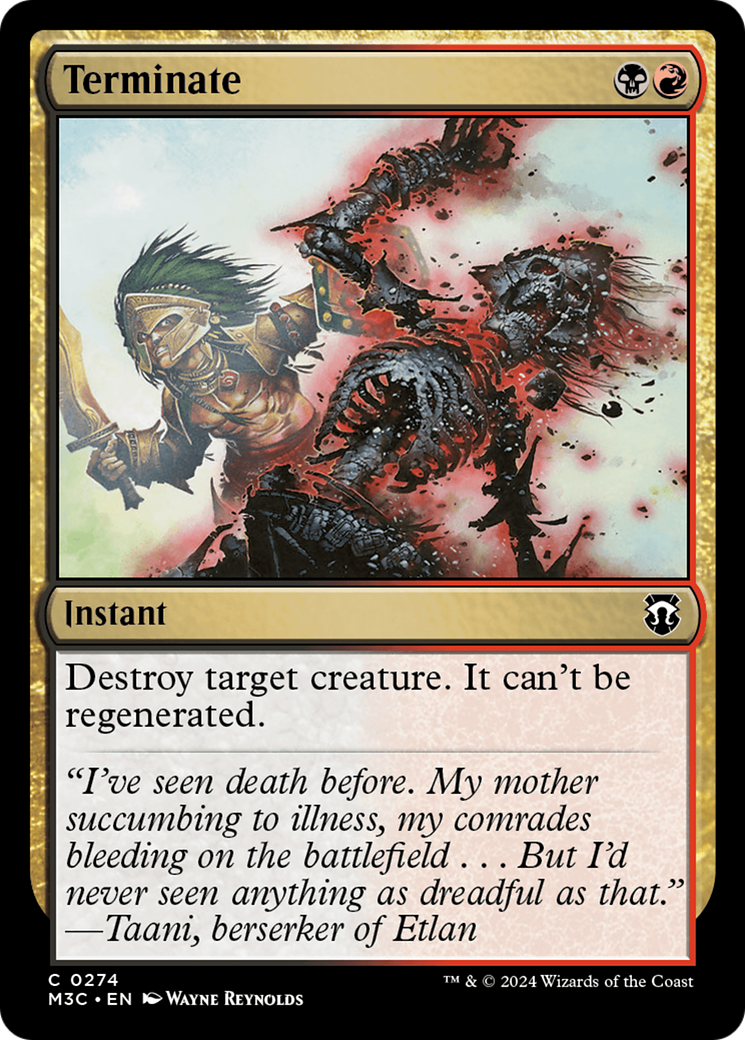 Terminate [Modern Horizons 3 Commander] | Gate City Games LLC