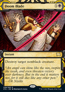 Doom Blade (Foil Etched) [Strixhaven: School of Mages Mystical Archive] | Gate City Games LLC
