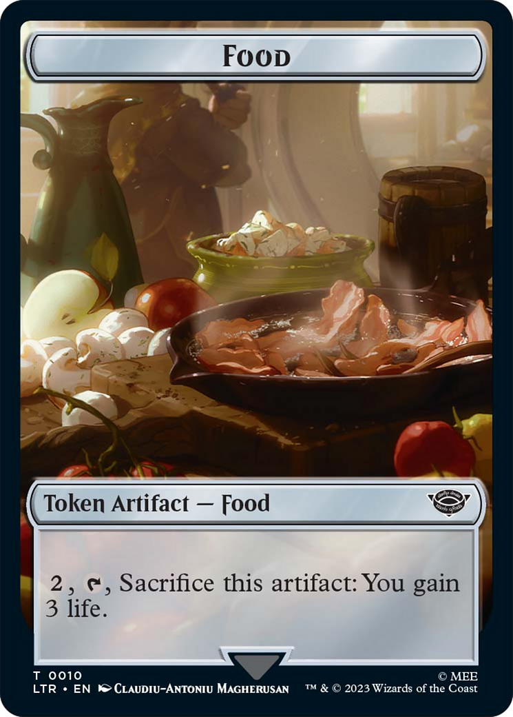 Ballistic Boulder // Food Token (10) Double-Sided Token [The Lord of the Rings: Tales of Middle-Earth Tokens] | Gate City Games LLC