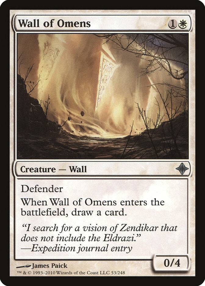 Wall of Omens [Rise of the Eldrazi] | Gate City Games LLC