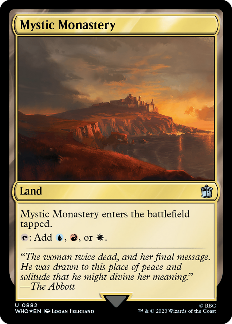 Mystic Monastery (Surge Foil) [Doctor Who] | Gate City Games LLC