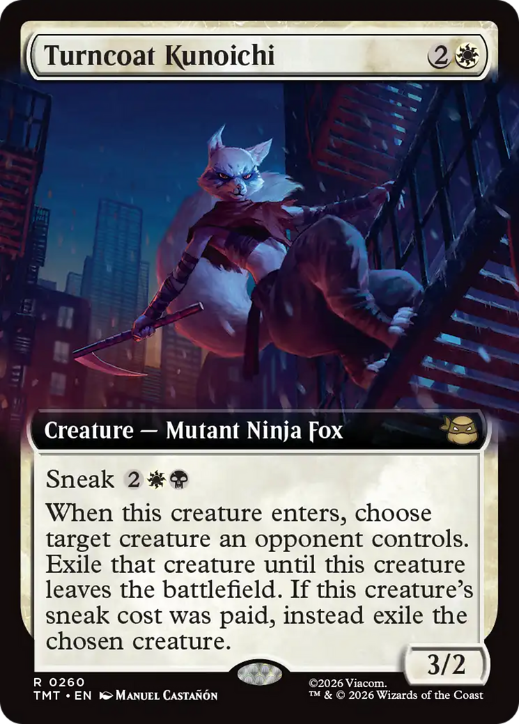 Turncoat Kunoichi (Extended Art) [Teenage Mutant Ninja Turtles] | Gate City Games LLC