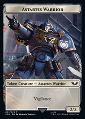 Astartes Warrior // Cherubael Double-Sided Token (Surge Foil) [Warhammer 40,000 Tokens] | Gate City Games LLC
