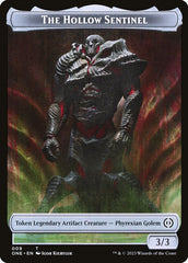 Phyrexian Goblin // The Hollow Sentinel Double-Sided Token [Phyrexia: All Will Be One Tokens] | Gate City Games LLC