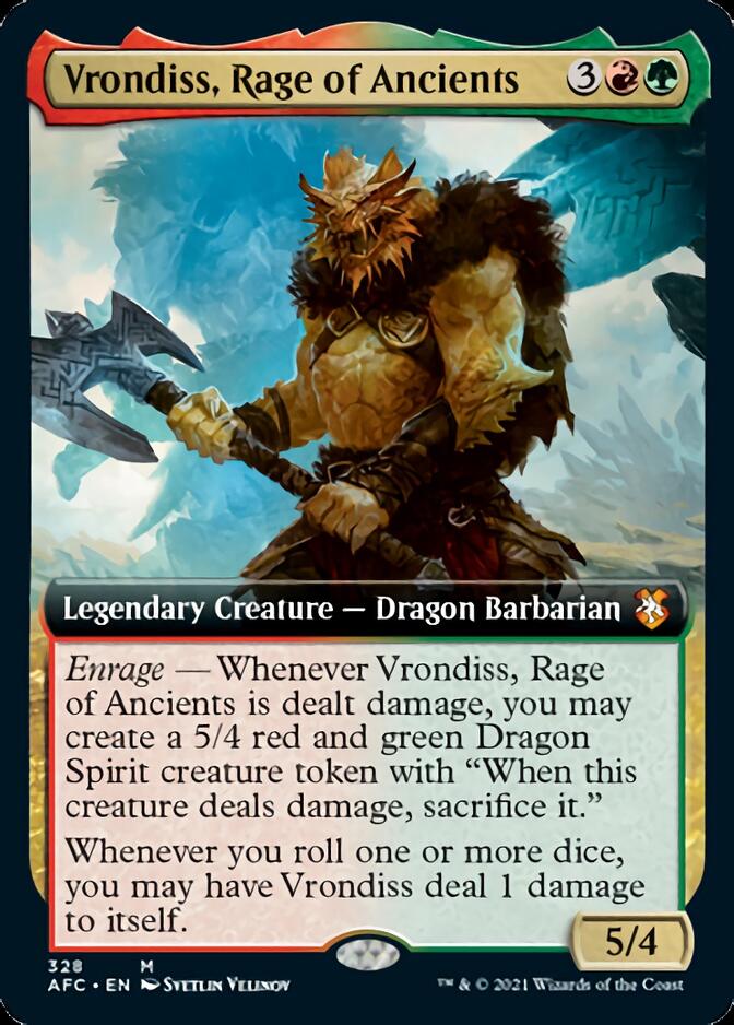 Vrondiss, Rage of Ancients (Extended Art) [Dungeons & Dragons: Adventures in the Forgotten Realms Commander] | Gate City Games LLC