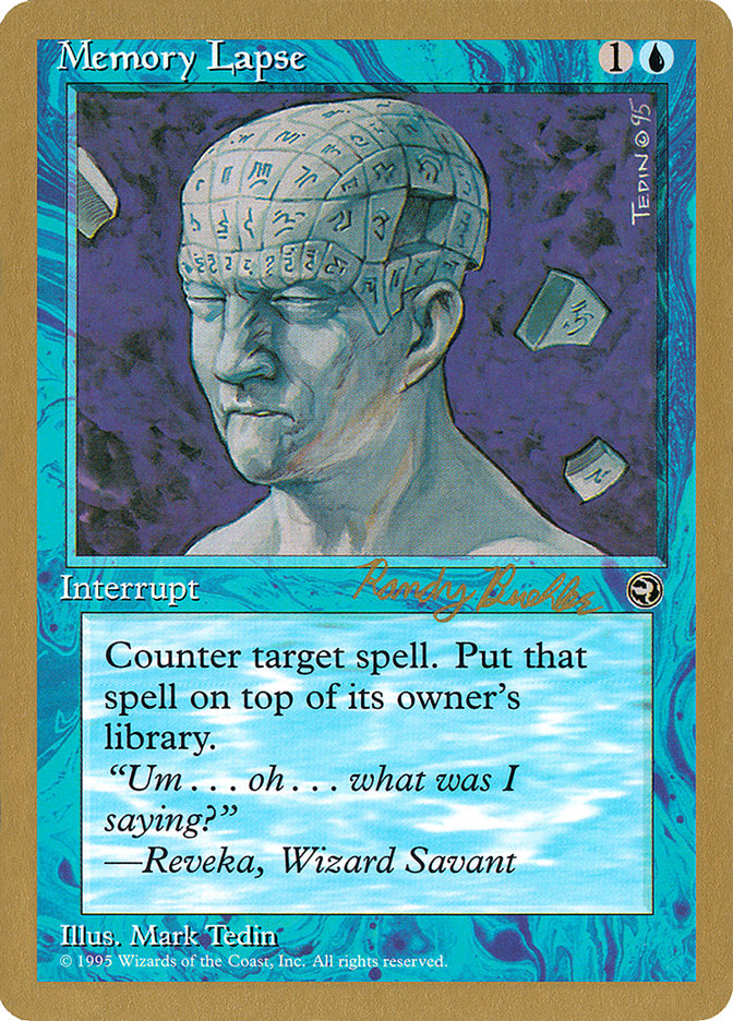 Memory Lapse (Randy Buehler) [World Championship Decks 1998] | Gate City Games LLC
