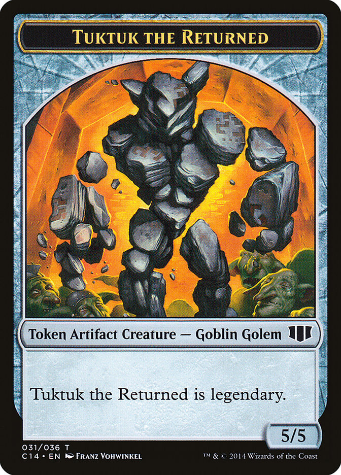 Daretti, Scrap Savant Emblem // Tuktuk the Returned Double-Sided Token [Commander 2014 Tokens] | Gate City Games LLC