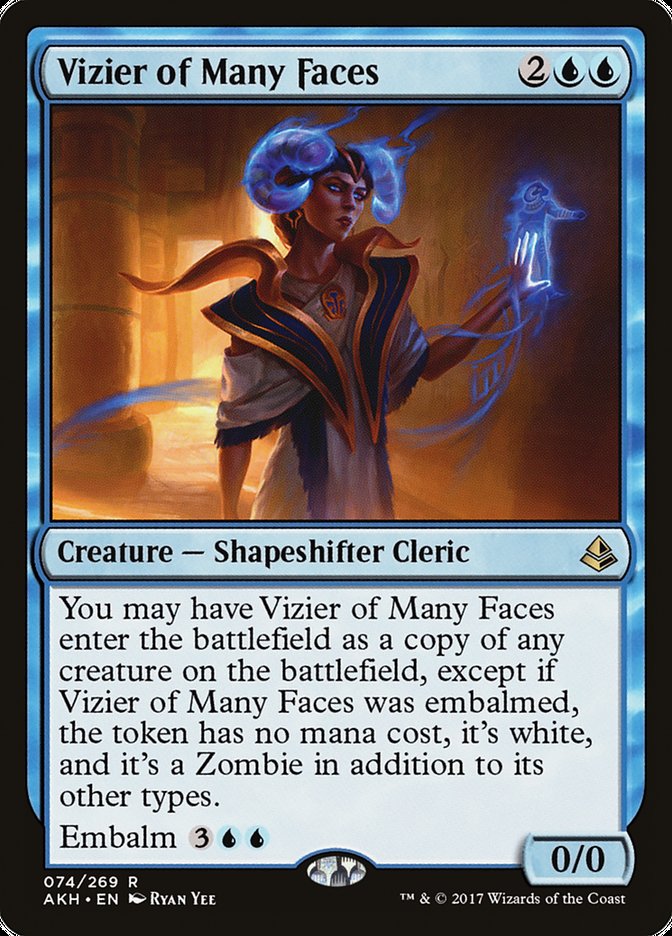 Vizier of Many Faces [Amonkhet] | Gate City Games LLC