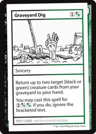 Graveyard Dig (2021 Edition) [Mystery Booster Playtest Cards] | Gate City Games LLC