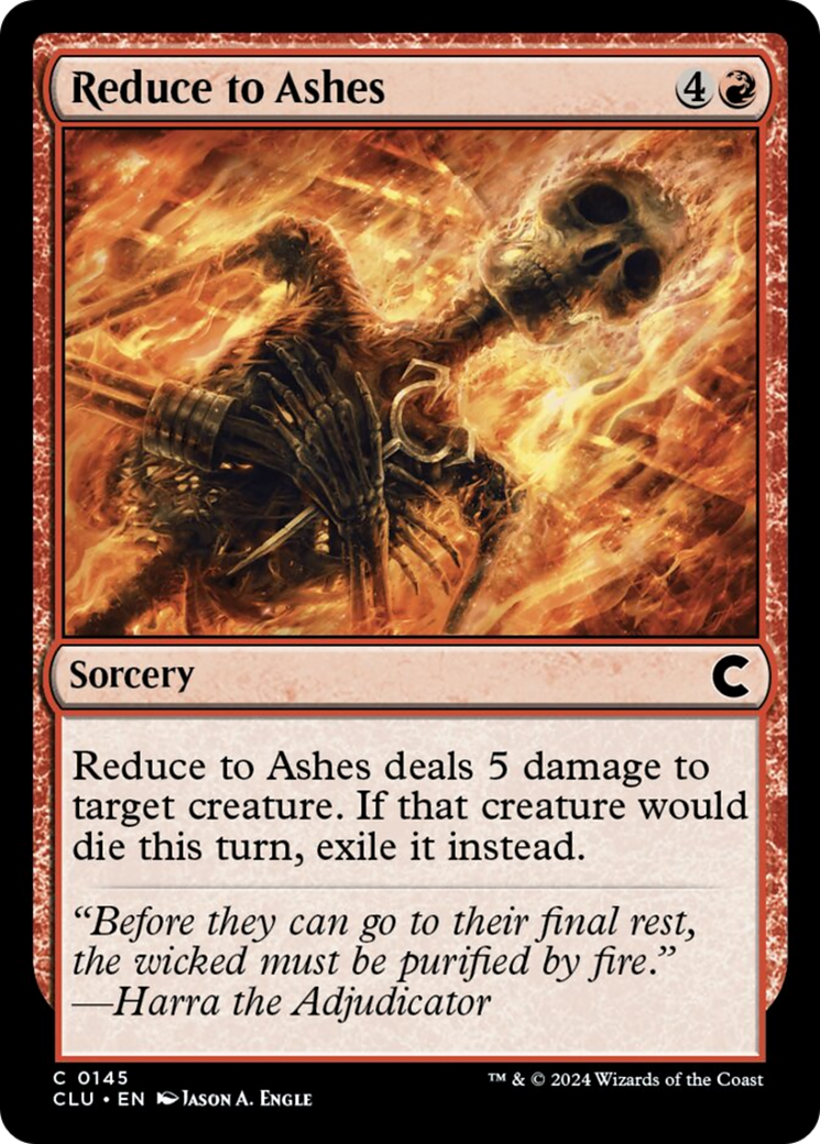 Reduce to Ashes [Ravnica: Clue Edition] | Gate City Games LLC