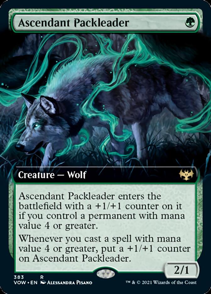 Ascendant Packleader (Extended Art) [Innistrad: Crimson Vow] | Gate City Games LLC