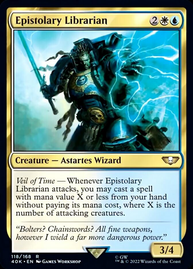 Epistolary Librarian (Surge Foil) [Warhammer 40,000] | Gate City Games LLC