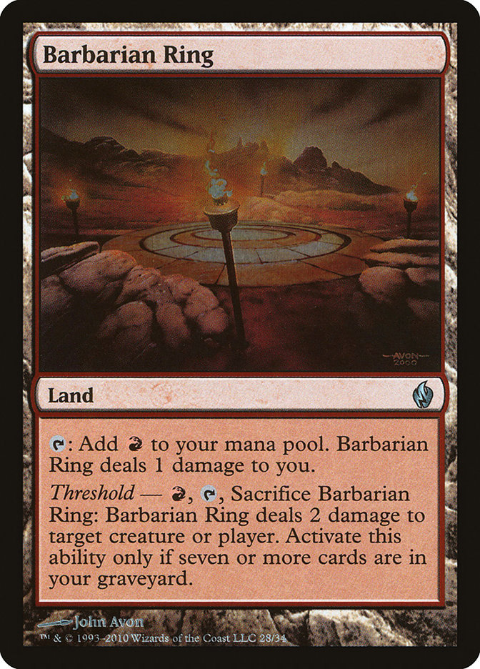 Barbarian Ring [Premium Deck Series: Fire and Lightning] | Gate City Games LLC