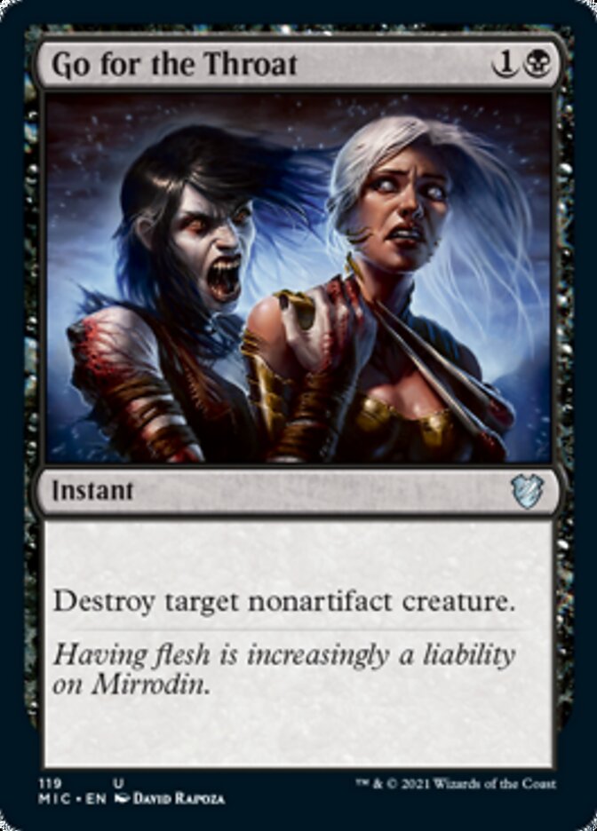 Go for the Throat [Innistrad: Midnight Hunt Commander] | Gate City Games LLC