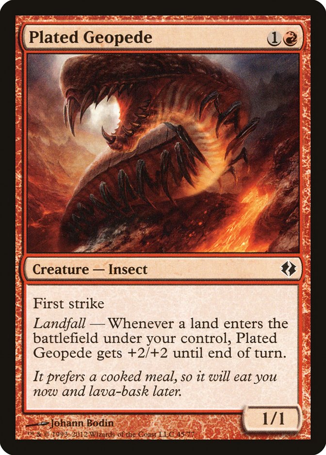 Plated Geopede [Duel Decks: Venser vs. Koth] | Gate City Games LLC