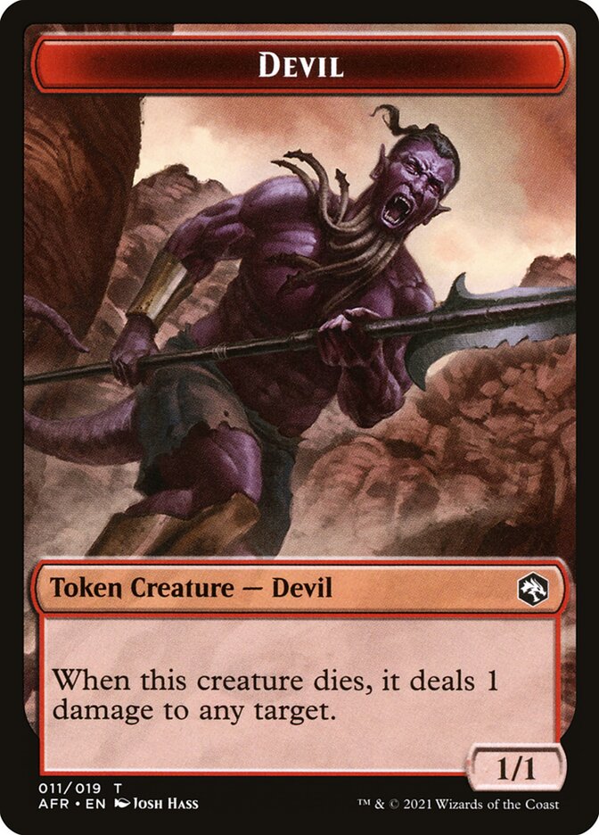 Devil // Mordenkainen Emblem Double-Sided Token [Dungeons & Dragons: Adventures in the Forgotten Realms Tokens] | Gate City Games LLC
