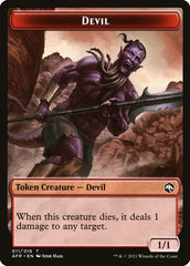 Devil // Icingdeath, Frost Tongue Double-Sided Token [Dungeons & Dragons: Adventures in the Forgotten Realms Tokens] | Gate City Games LLC