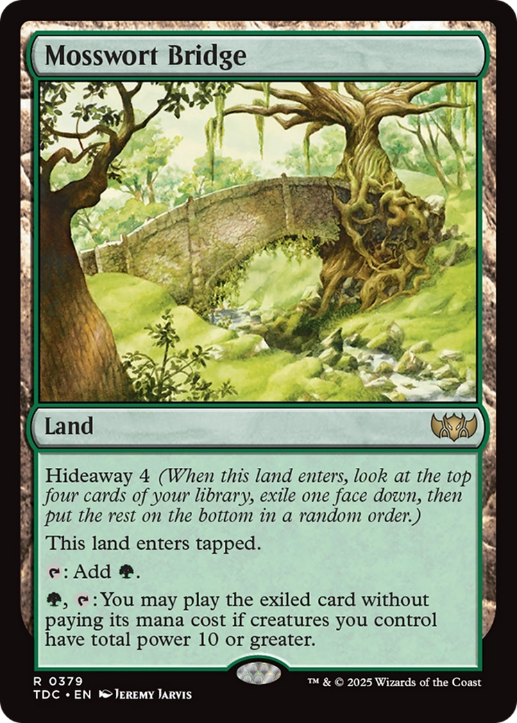 Mosswort Bridge [Tarkir: Dragonstorm Commander] | Gate City Games LLC
