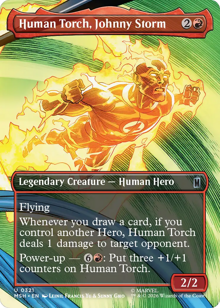 Human Torch, Johnny Storm (Borderless) [Marvel Super Heroes] | Gate City Games LLC