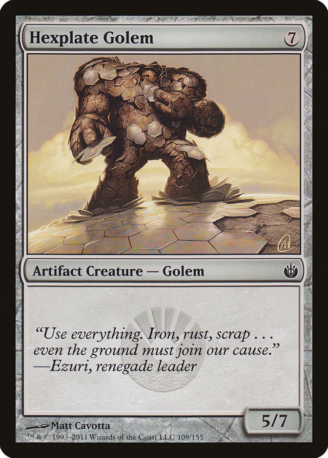 Hexplate Golem [Mirrodin Besieged] | Gate City Games LLC