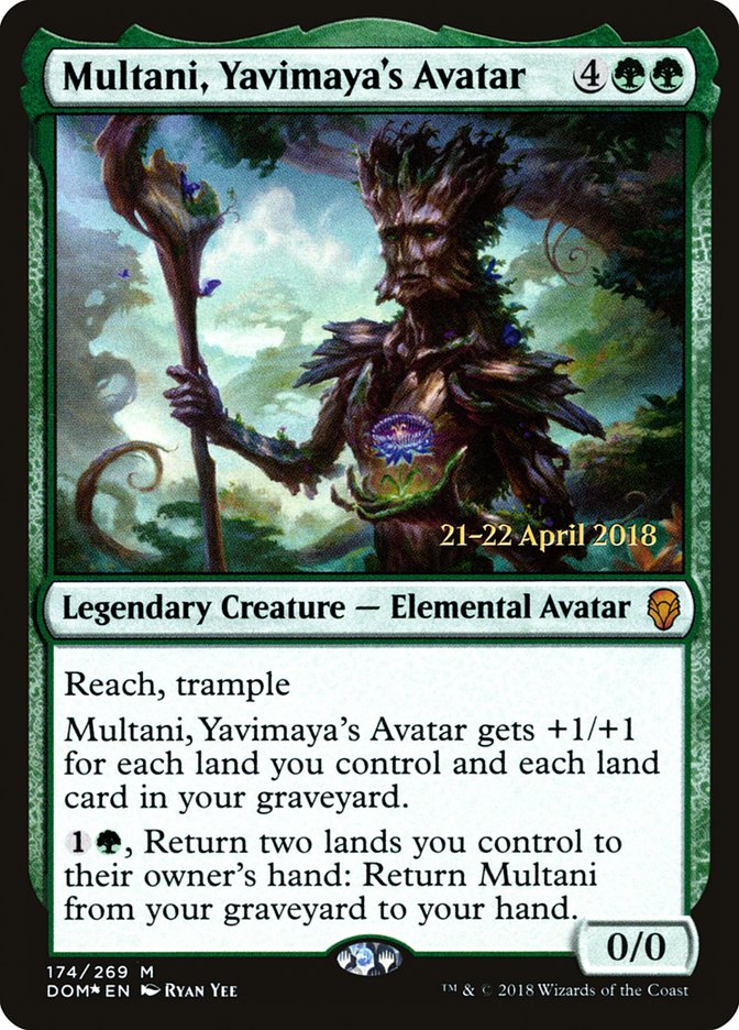 Multani, Yavimaya's Avatar [Dominaria Prerelease Promos] | Gate City Games LLC