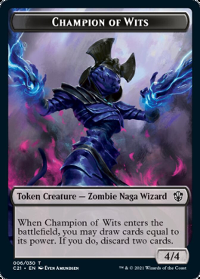 Eldrazi // Champion of Wits Double-Sided Token [Commander 2021 Tokens] | Gate City Games LLC