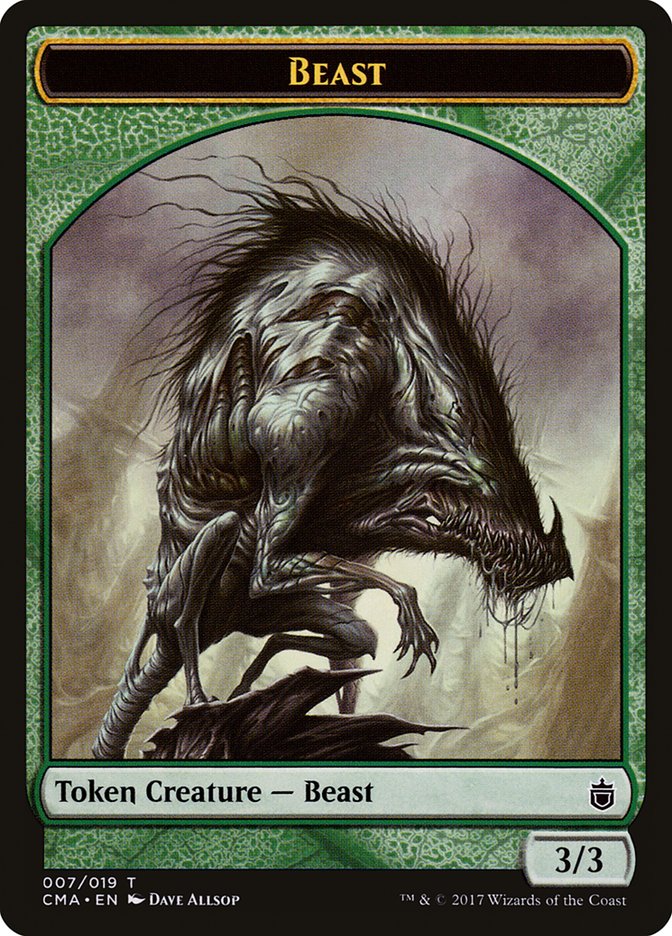 Beast Token (007/019) [Commander Anthology Tokens] | Gate City Games LLC