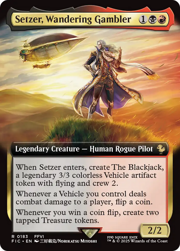 Setzer, Wandering Gambler (Extended Art) [FINAL FANTASY Commander] | Gate City Games LLC