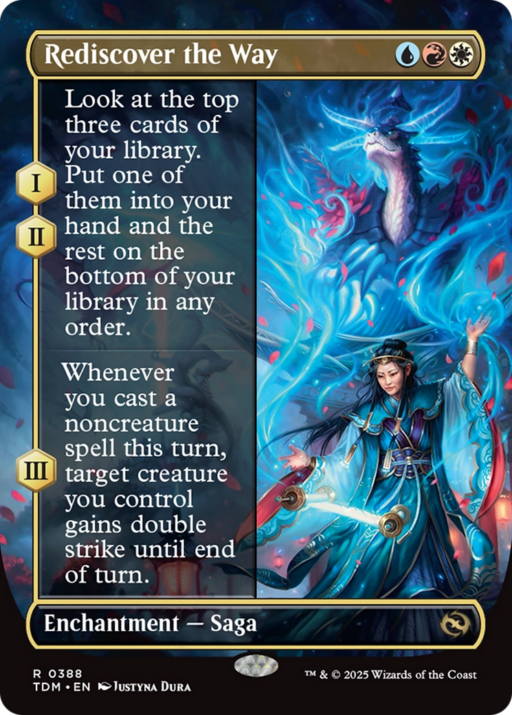 Rediscover the Way (Borderless) [Tarkir: Dragonstorm] | Gate City Games LLC