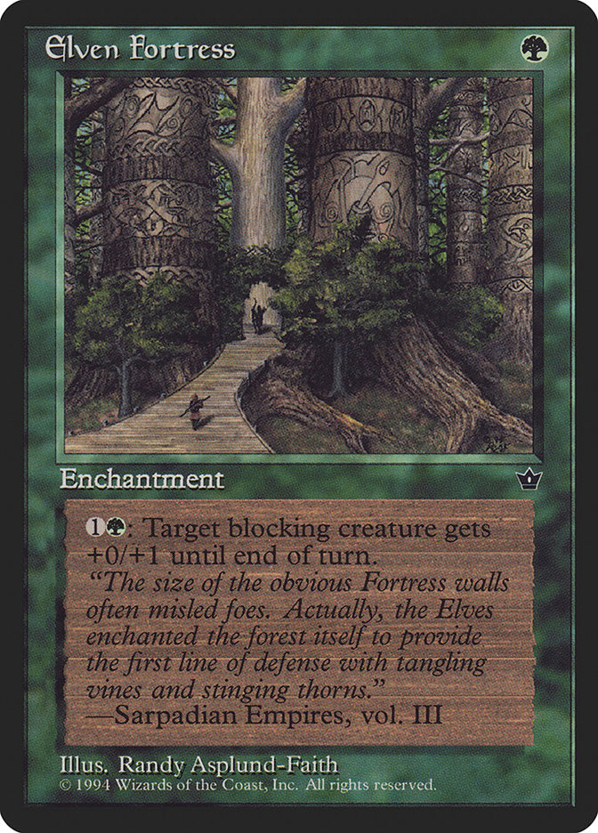 Elven Fortress (Randy Asplund-Faith) [Fallen Empires] | Gate City Games LLC