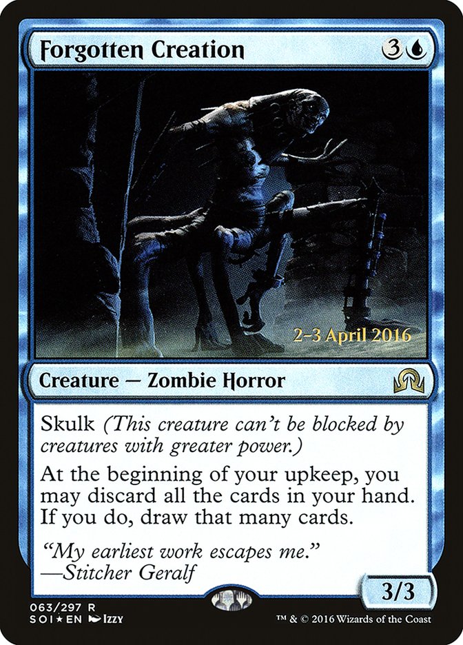 Forgotten Creation [Shadows over Innistrad Prerelease Promos] | Gate City Games LLC