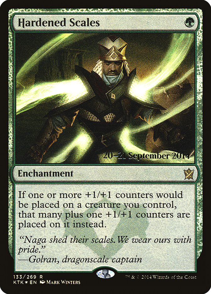 Hardened Scales [Khans of Tarkir Prerelease Promos] | Gate City Games LLC
