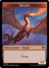 Dragon // Kor Ally Double-Sided Token [Commander Masters Tokens] | Gate City Games LLC