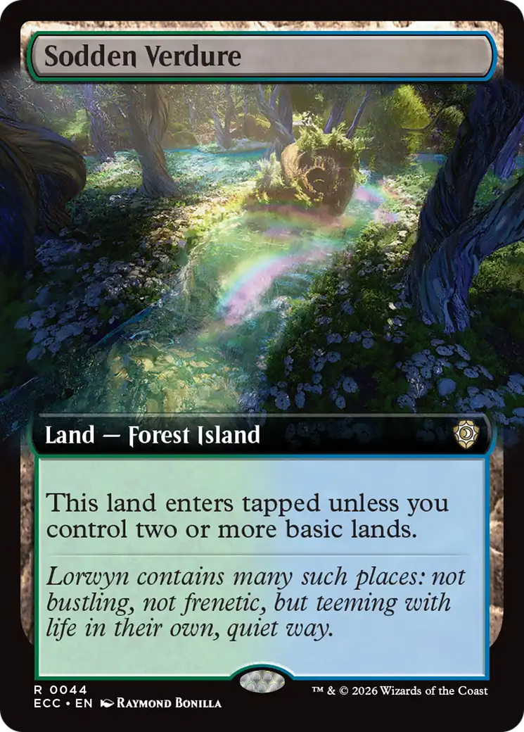 Sodden Verdure (Extended Art) [Lorwyn Eclipsed Commander] | Gate City Games LLC