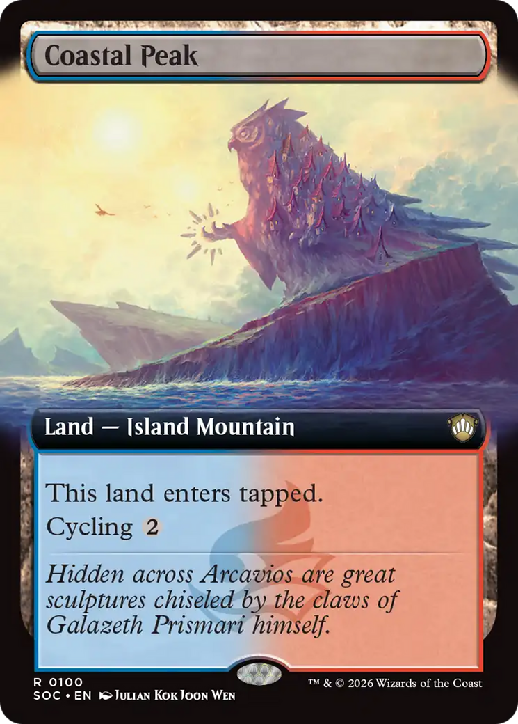 Coastal Peak (Extended Art) [Secrets of Strixhaven Commander] | Gate City Games LLC