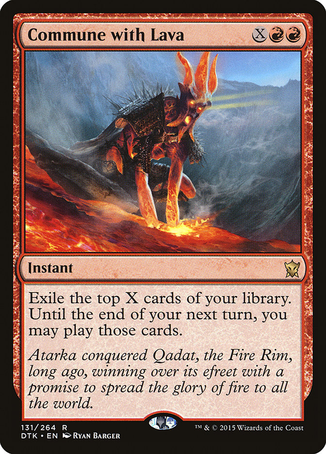 Commune with Lava [Dragons of Tarkir] | Gate City Games LLC