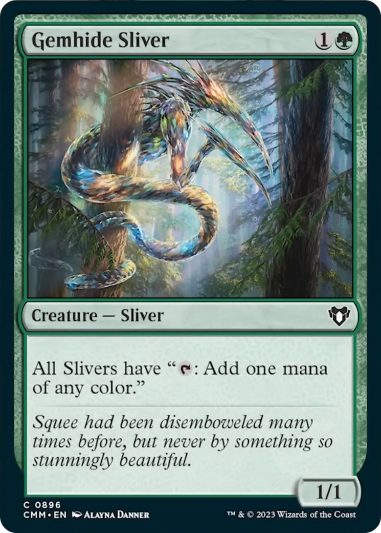 Gemhide Sliver [Commander Masters] | Gate City Games LLC