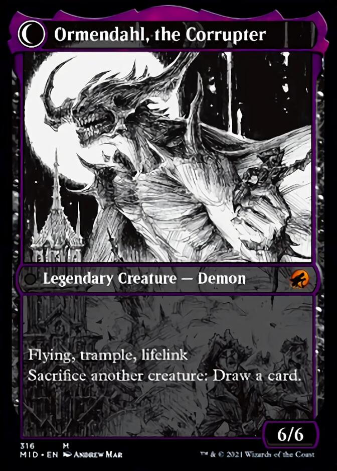 Jerren, Corrupted Bishop // Ormendahl, the Corrupted (Showcase Eternal Night) [Innistrad: Midnight Hunt] | Gate City Games LLC