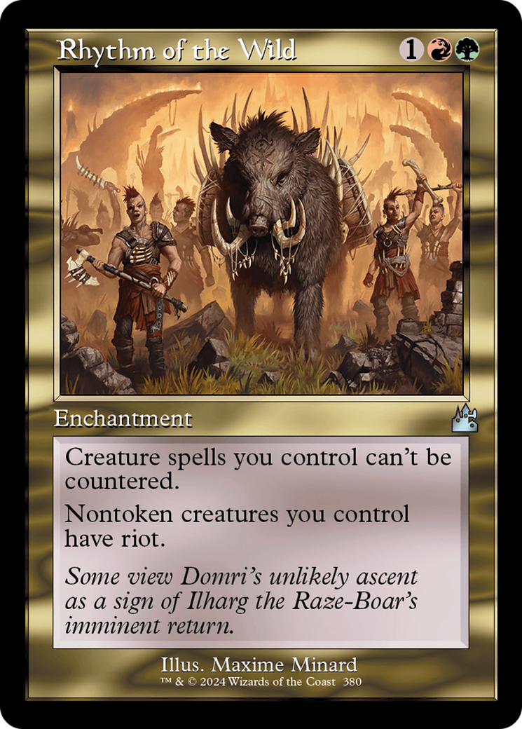 Rhythm of the Wild (Retro Frame) [Ravnica Remastered] | Gate City Games LLC